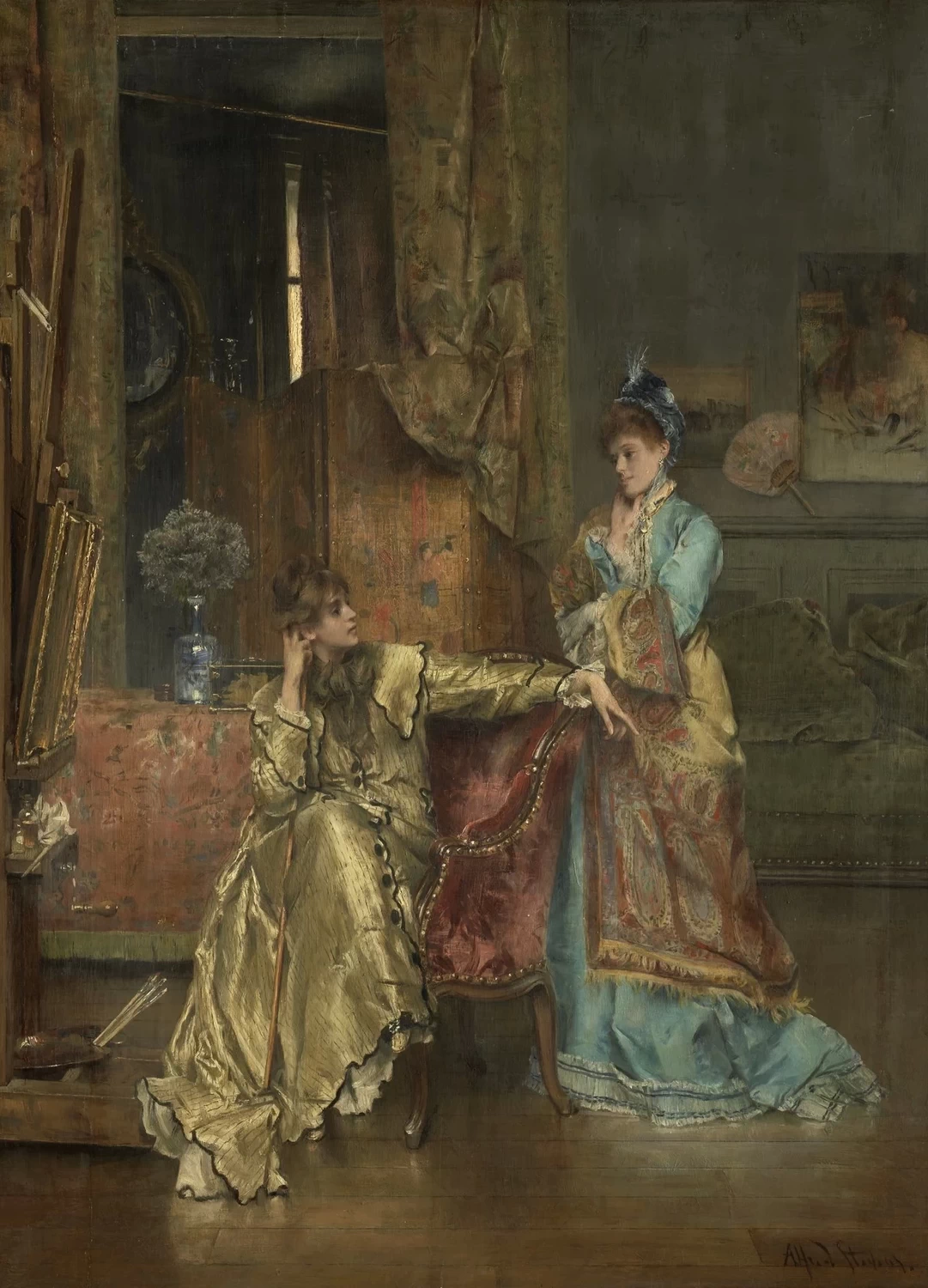 Alfred Émile Stevens - 108, La visita, Clark Art Institute, Williamstown